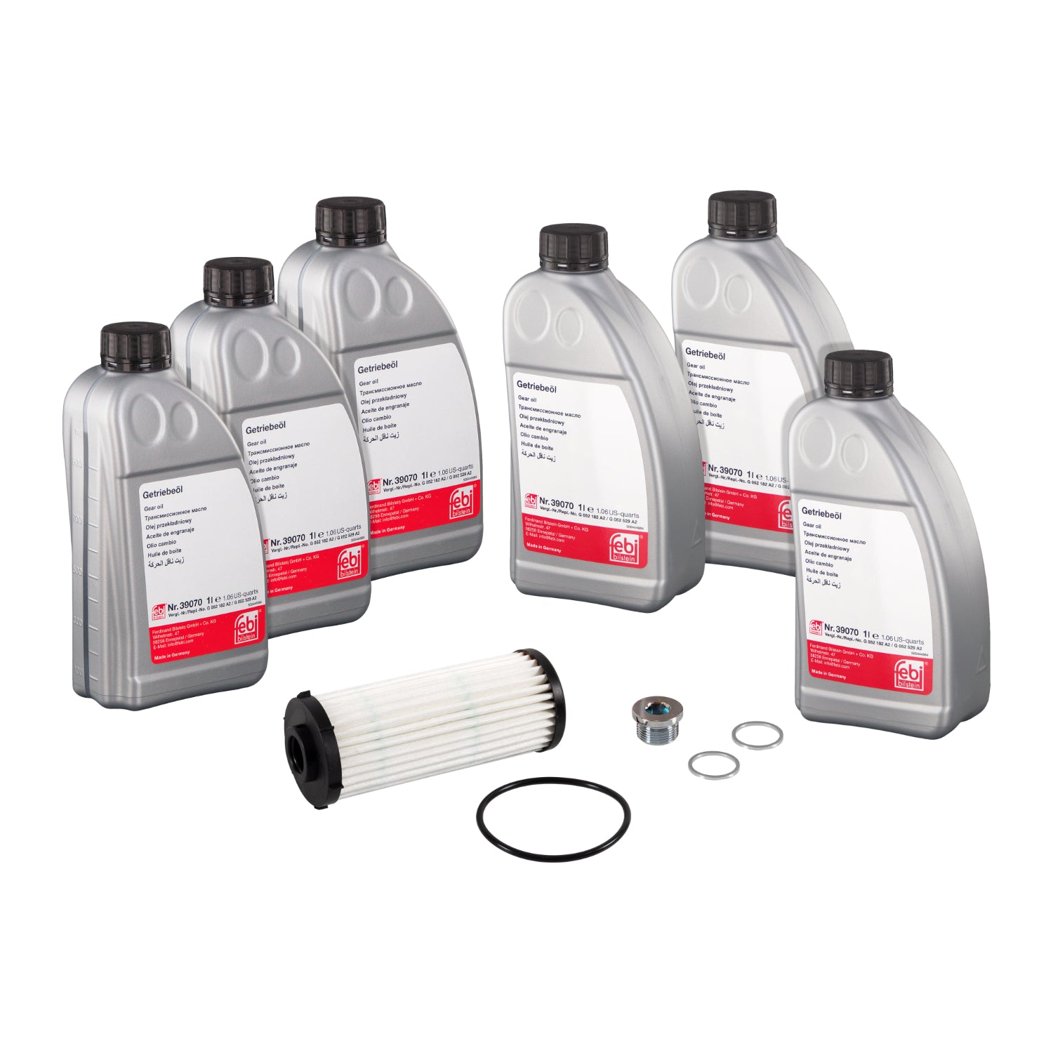 DQ200 / DQ250 / DQ381 / DQ500 Service Kit for Automatic Transmission Oil Change (VAG Group) Febi Pack